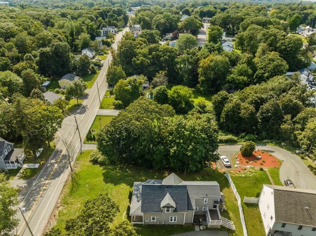 156 Allen Street Randolph, MA 02368 - Photo 24 of 26 an aerial view of a house with a yard