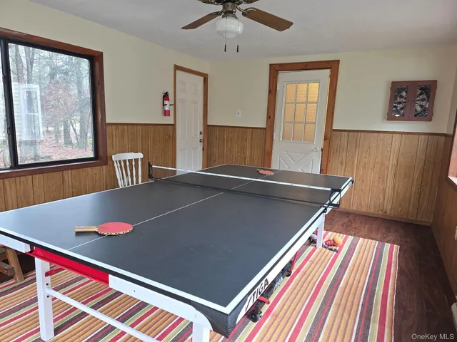 a view of a living room and a window