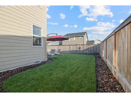 a view of a living room and a garage