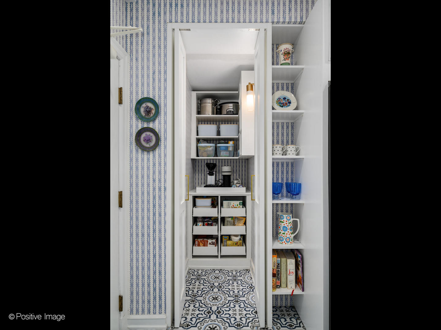 73 East Elm Street, Unit 4B Chicago, IL 60611 - Photo 12 of 27 a view of a hallway with wooden shelves