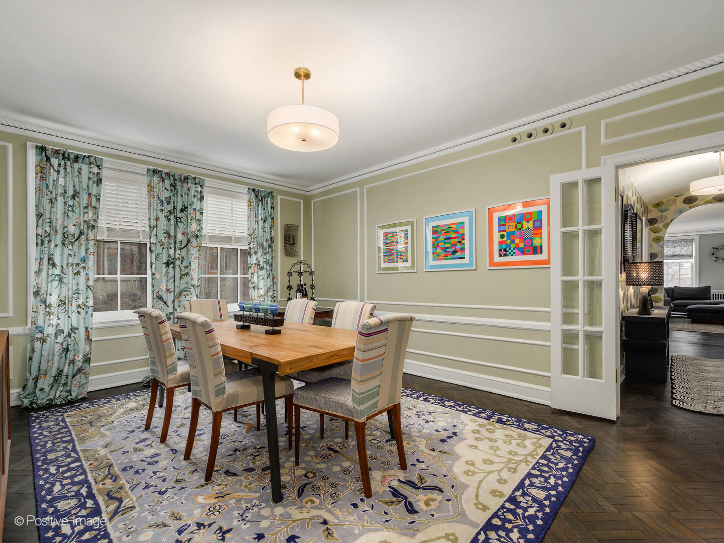 73 East Elm Street, Unit 4B Chicago, IL 60611 - Photo 16 of 27 a view of a dining room with furniture and wooden floor