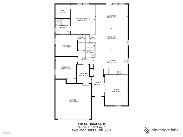 a picture of a floor plan