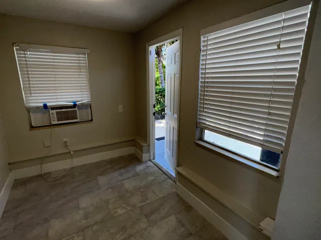 a view of a room with window