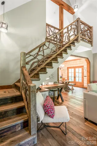 a front view of a house with balcony