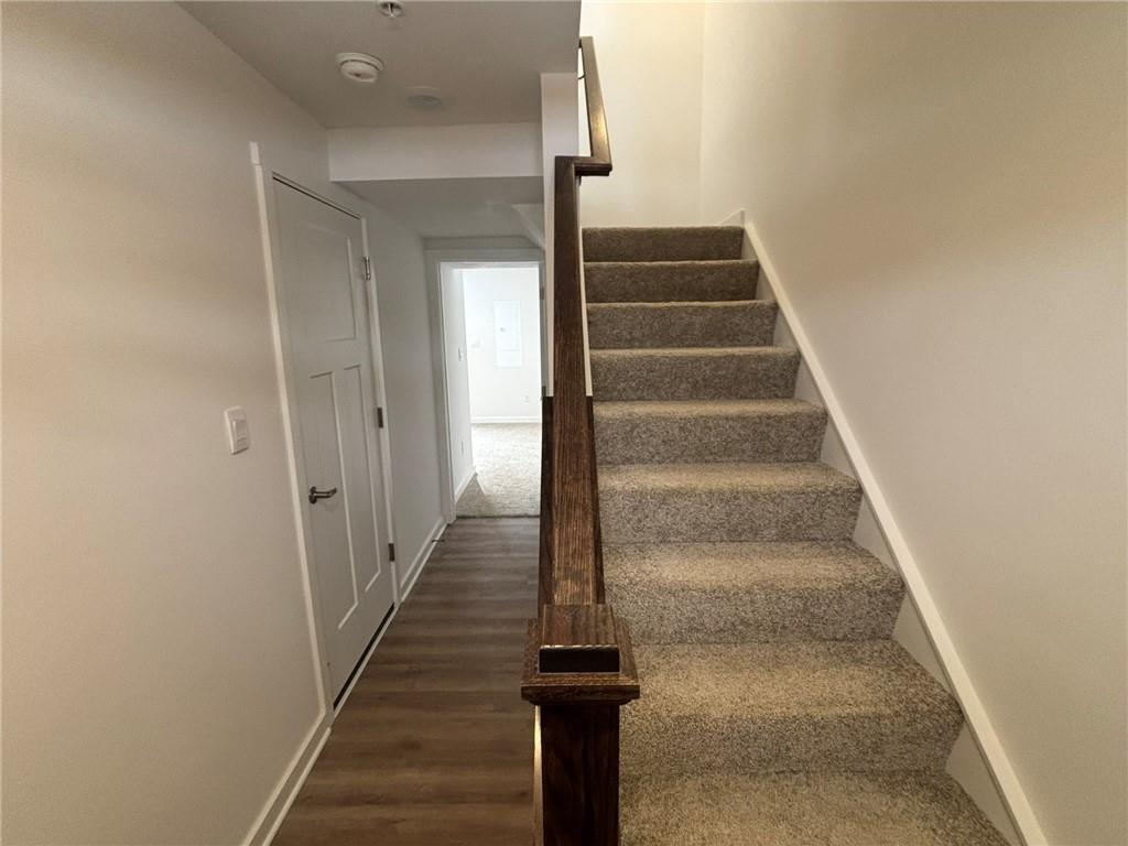 182 Lockheed Drive Coraopolis, PA 15108 - Photo 2 of 22 a view of staircase with white walls