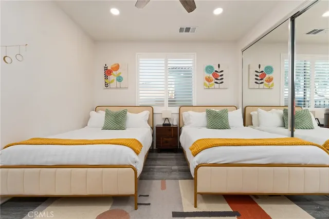 a kitchen with a stove and a refrigerator