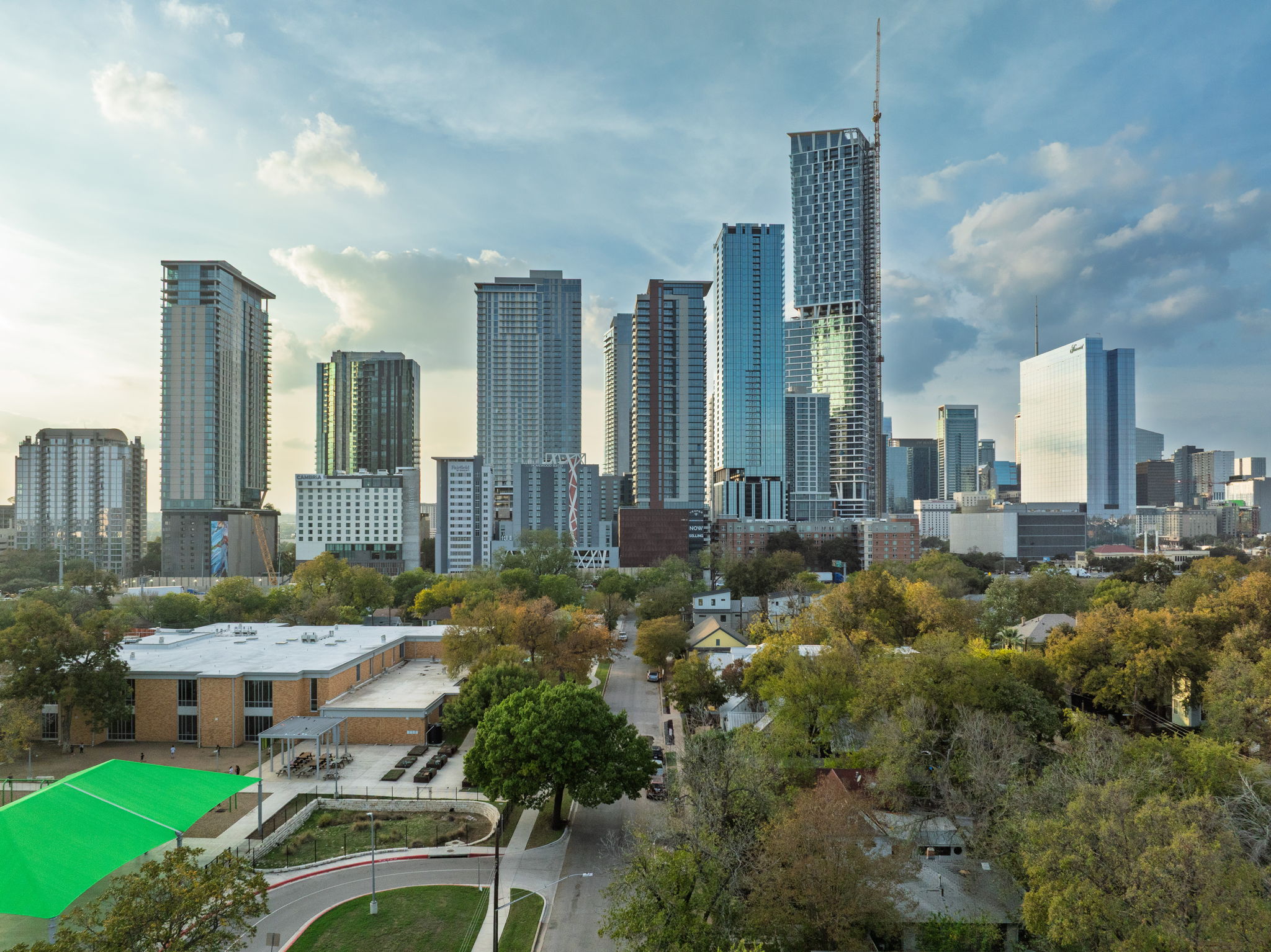 1020 Spence Street, Unit B Austin, TX 78702 - Photo 2 of 9 a view of a city with tall buildings