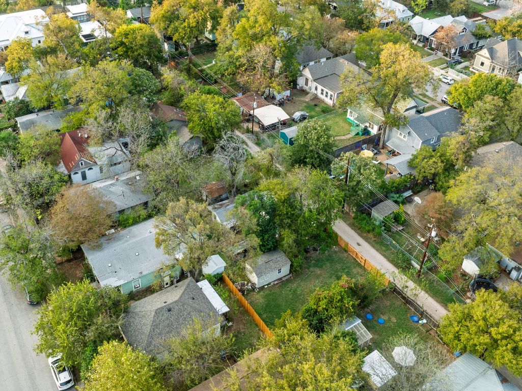 1020 Spence Street, Unit B Austin, TX 78702 - Photo 4 of 9 an aerial view of residential houses with outdoor space and trees
