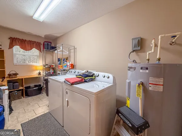 a room with storage and utility