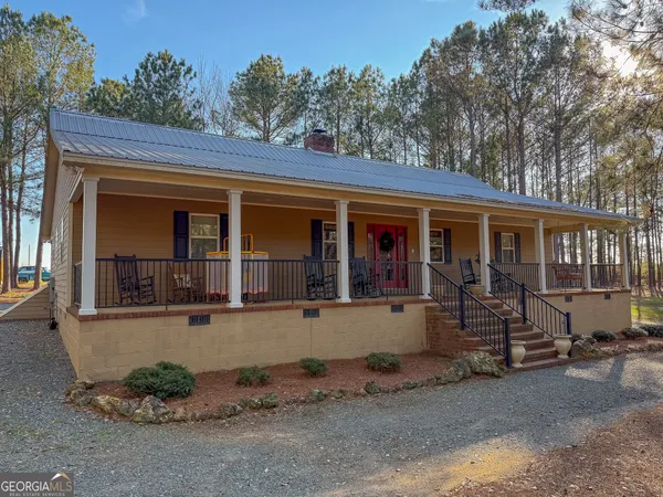 front view of a house with a porch