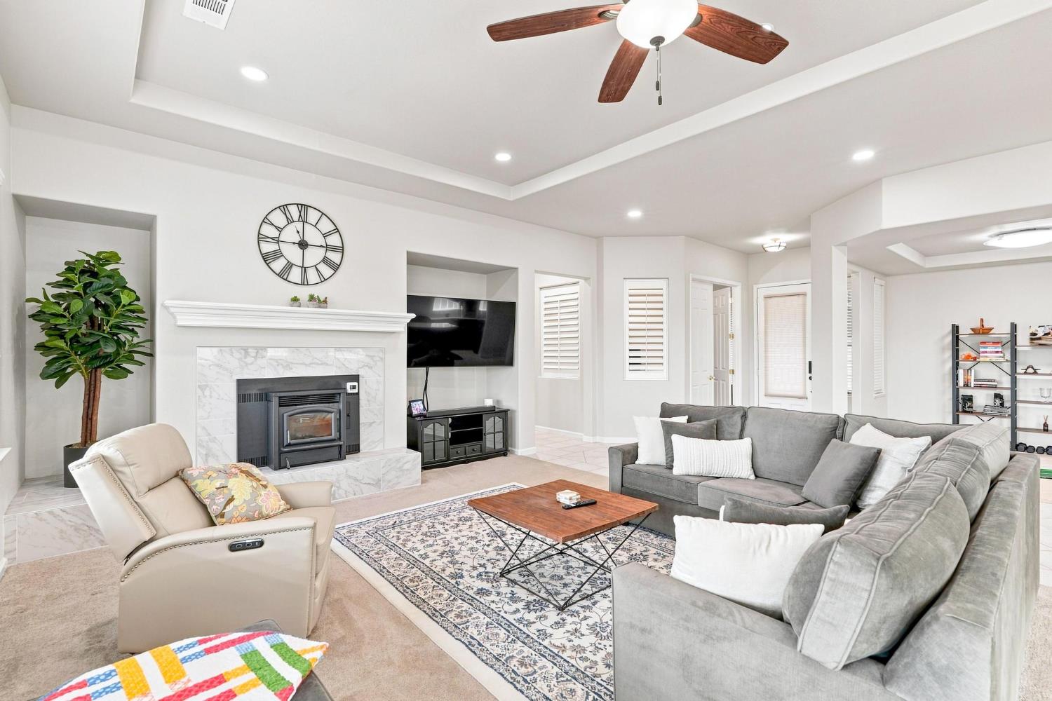 217 Rock Ridge Lane Copperopolis, CA 95228 - Photo 23 of 55 Entertainment nooks and pellet stove.
