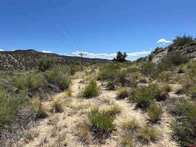 a view of a lake with a mountain in the background