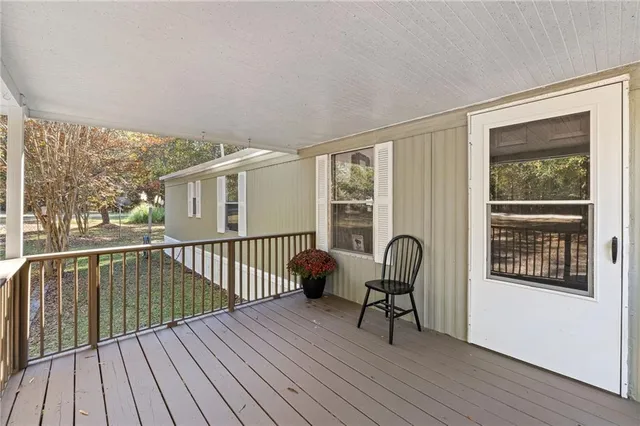 a view of a roof deck