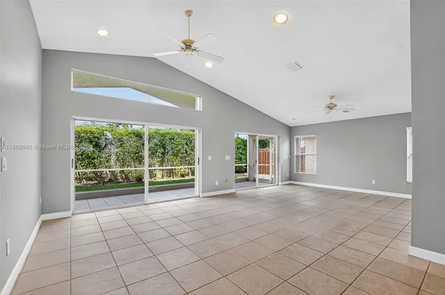 a view of an empty room