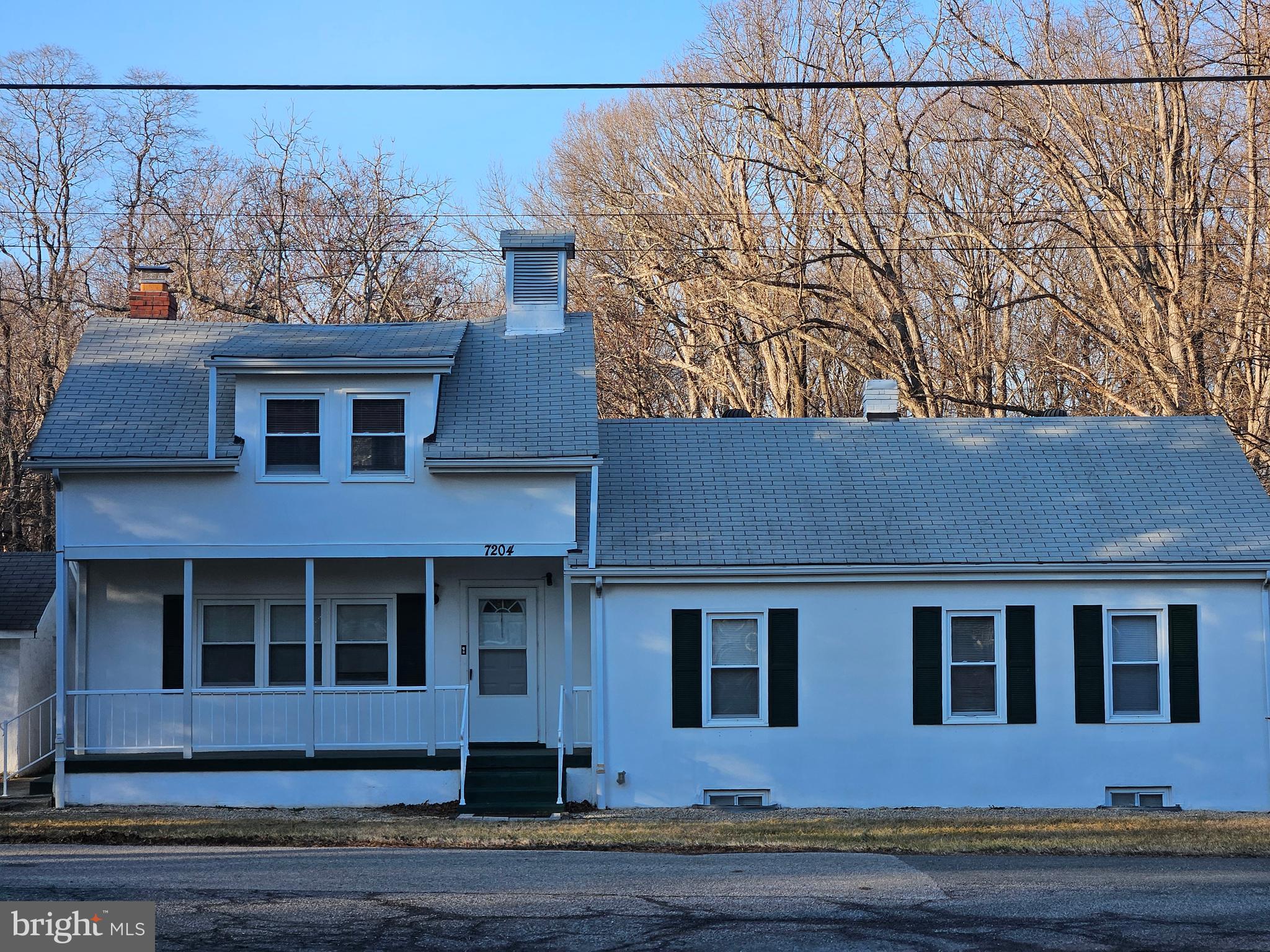 a front view of a house