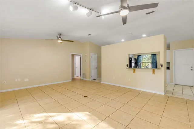 a view of an empty room