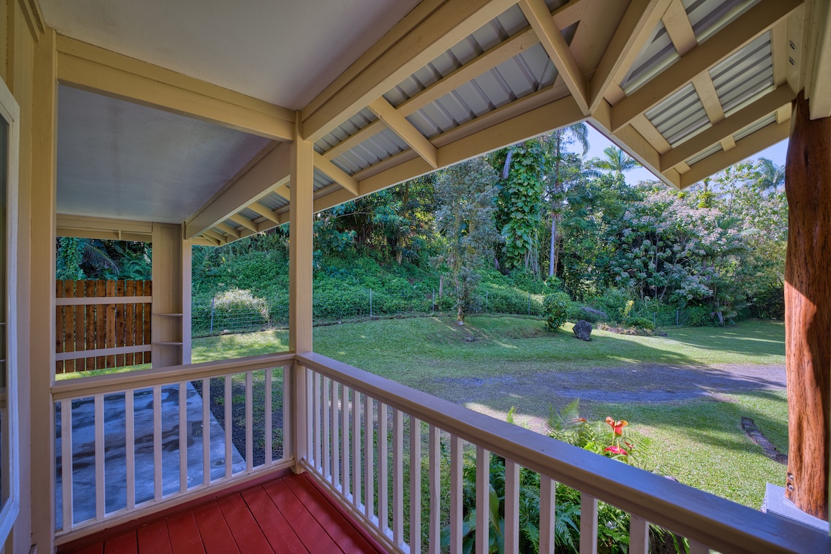 127 Opio Road Hilo, HI 96720 - Photo 15 of 21 a view of a porch with a yard