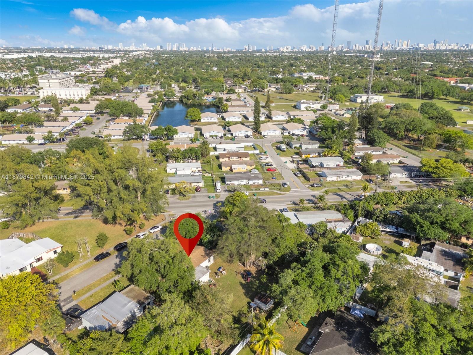 114 Marion Road West Park, FL 33023 - Photo 22 of 24 an aerial view of residential houses with outdoor space and trees