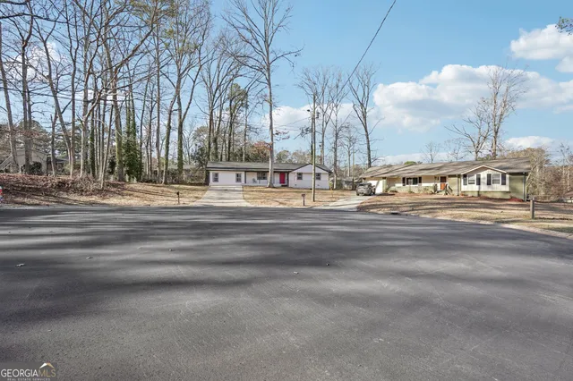 a view of a building with traffic signal