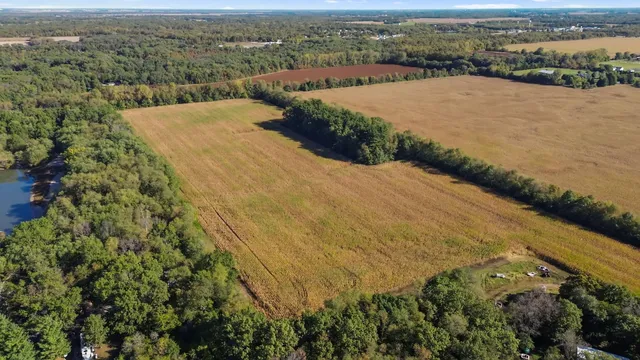 a view of an ocean and city