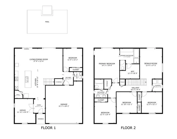 a picture of a floor plan
