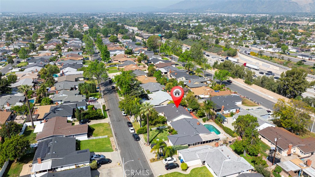 1029 East Galatea Street Azusa, CA 91702 - Photo 33 of 36 an aerial view of a city with lots of residential buildings