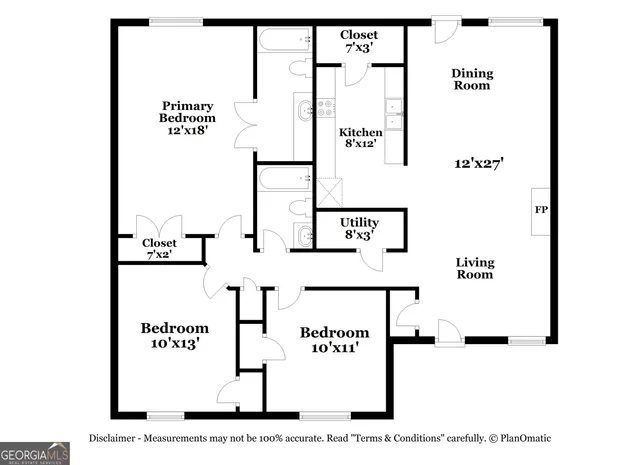 $1,740 | 3374 Homeward Trail, Ellenwood, GA 30294