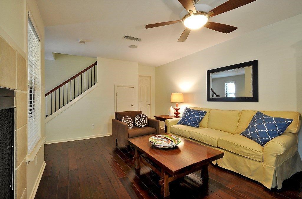 735 Patterson Avenue Austin, TX 78703 - Photo 4 of 15 a living room with furniture and a wooden floor