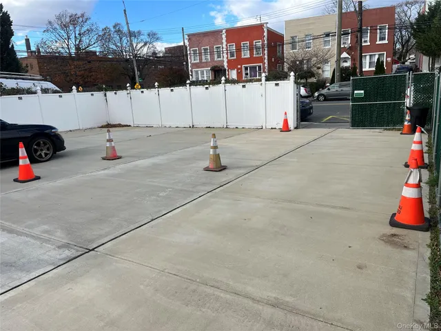 a car parked in front of a building