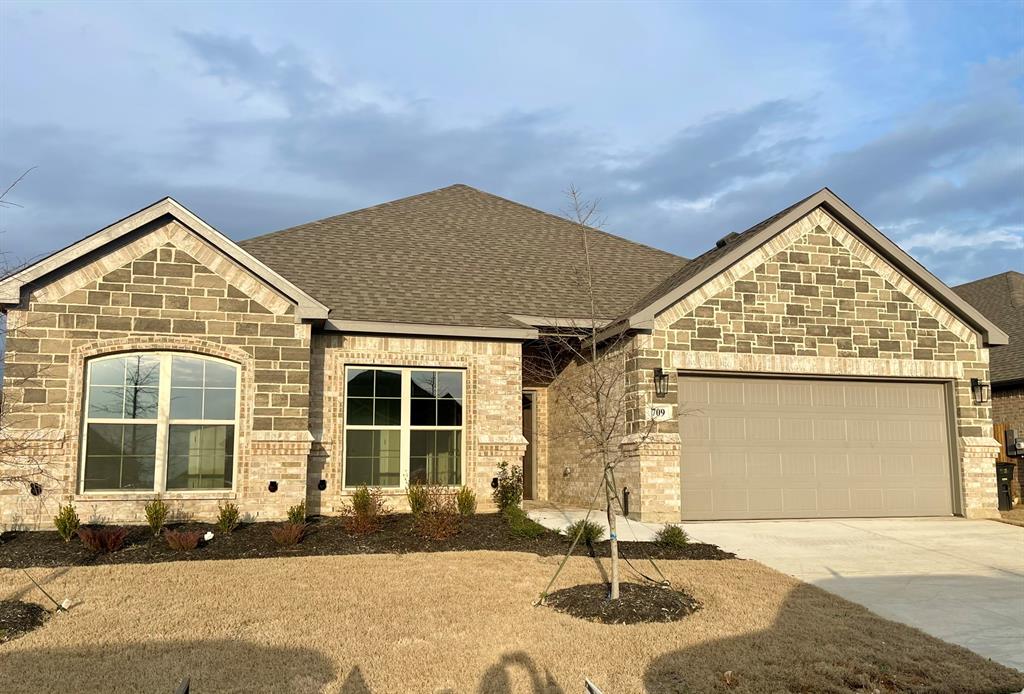 a front view of a house