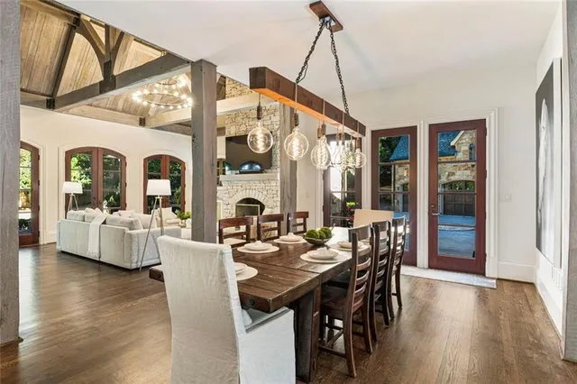 a bathroom with a sink a mirror and a vanity