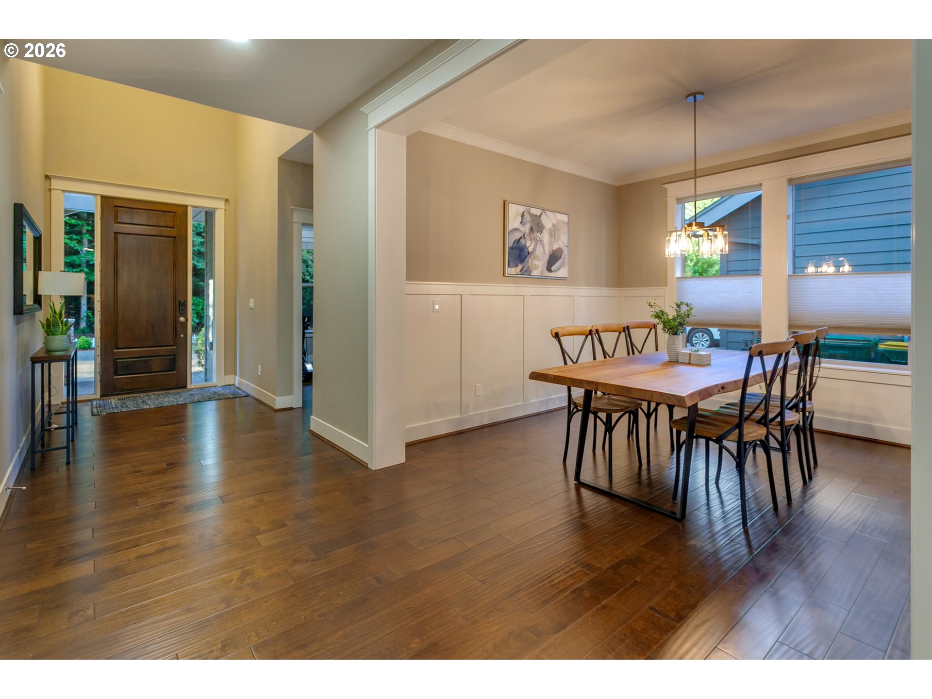 14390 Southwest Fox Lane Beaverton, OR 97008 - Photo 22 of 47 a view of a dining room with furniture and wooden floor