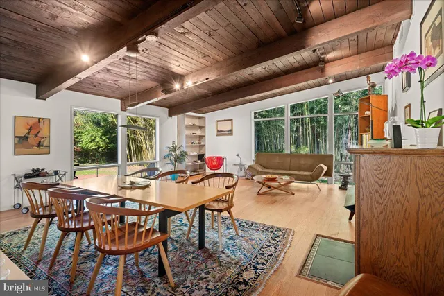 a outdoor space with furniture