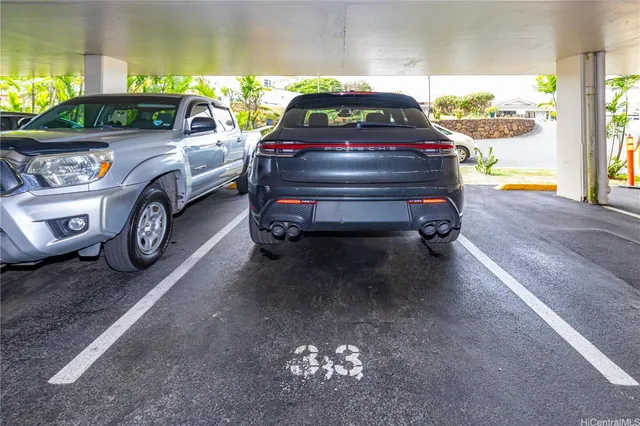 a car parked in a parking lot