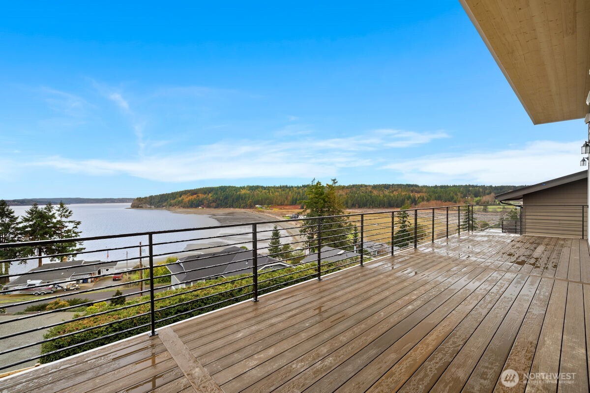 2216 Cleven Park Road Camano Island, WA 98282 - Photo 36 of 38 a view of ocean from a balcony