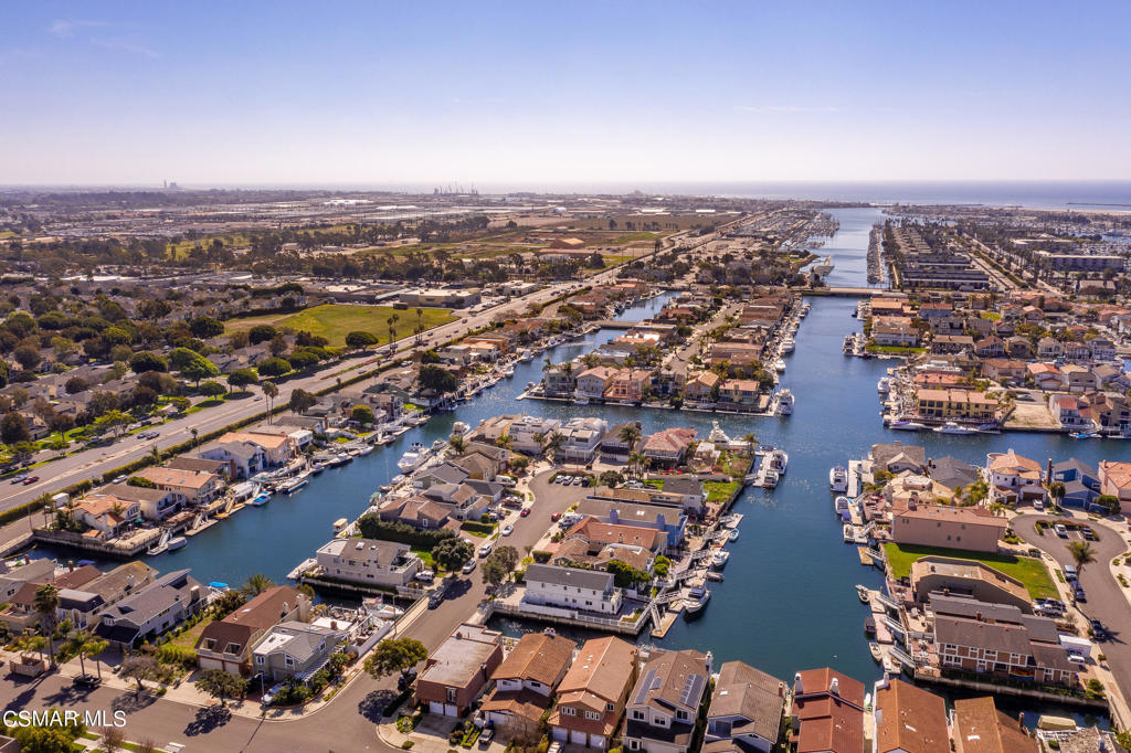 2025 Napoli Drive Oxnard, CA 93035 - Photo 47 of 47 an aerial view of a city with lots of residential buildings