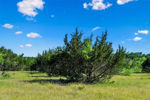 a view of a lake and a yard