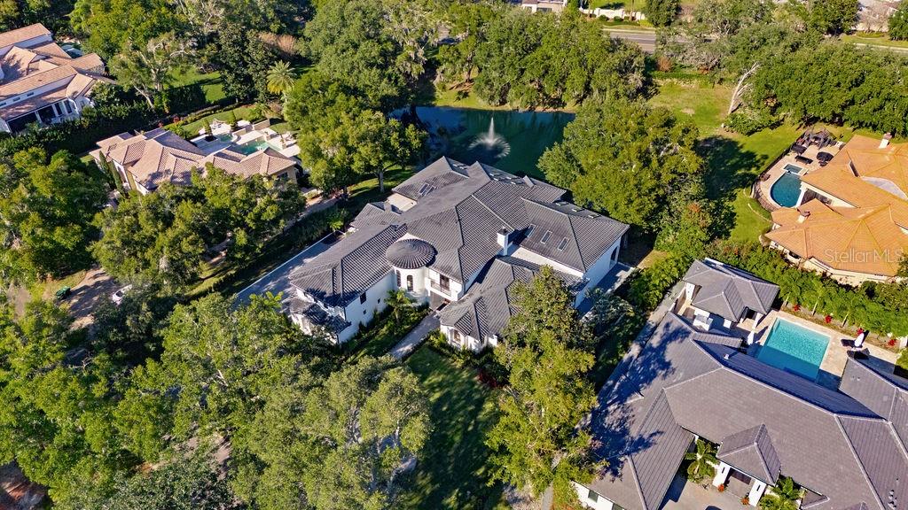 9725 Chestnut Ridge Drive Windermere, FL 34786 - Photo 58 of 61 an aerial view of a house with a garden
