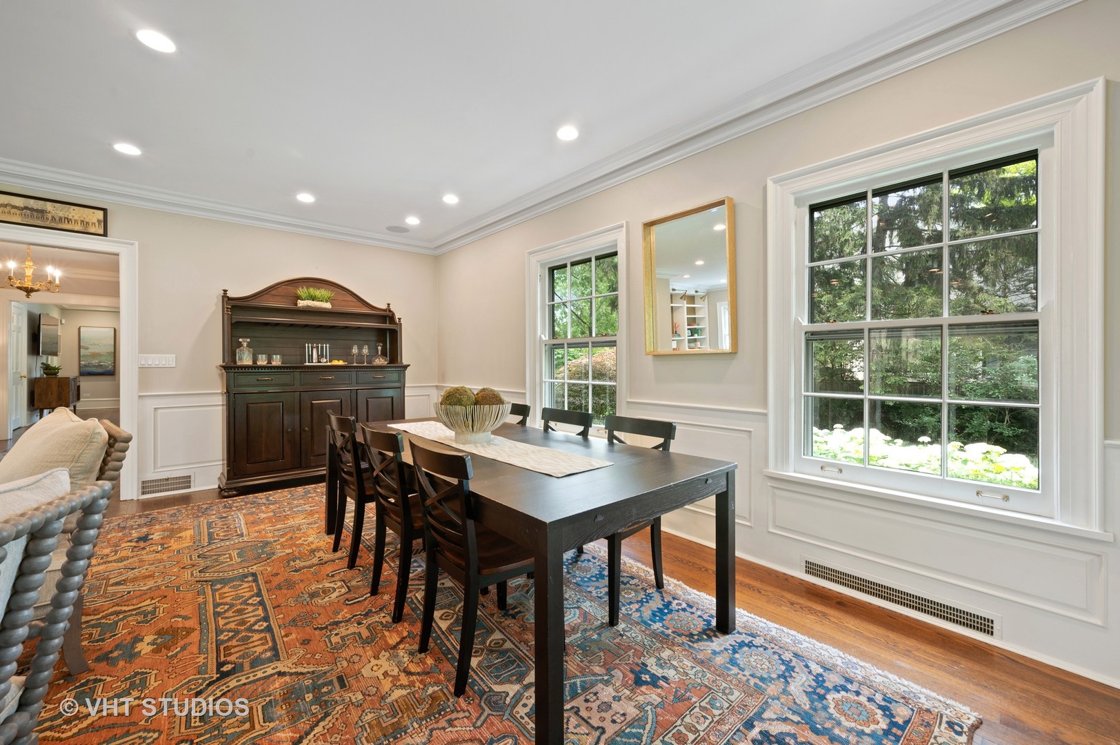 1010 Chestnut Avenue Wilmette, IL 60091 - Photo 12 of 48 a view of a dining room with furniture window and wooden floor