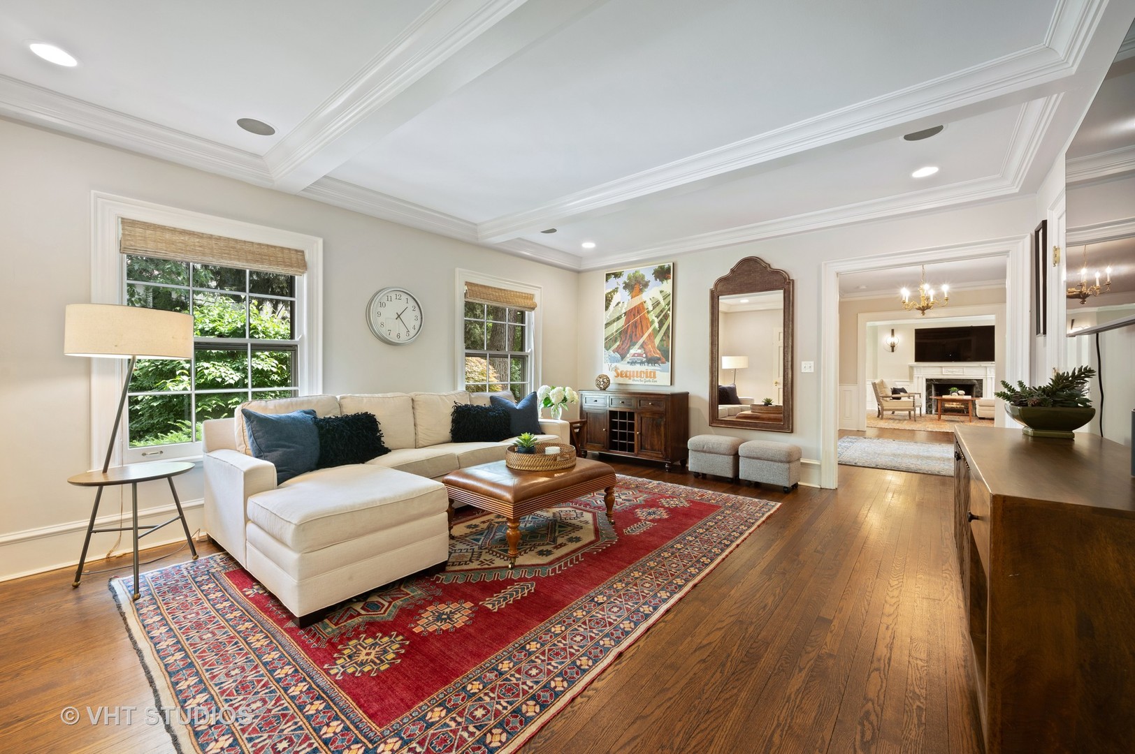 1010 Chestnut Avenue Wilmette, IL 60091 - Photo 13 of 48 a living room with furniture large windows and wooden floor