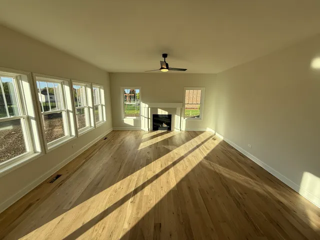 a view of an empty room and window