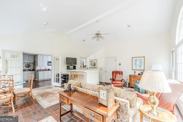a very nice looking room with a large window