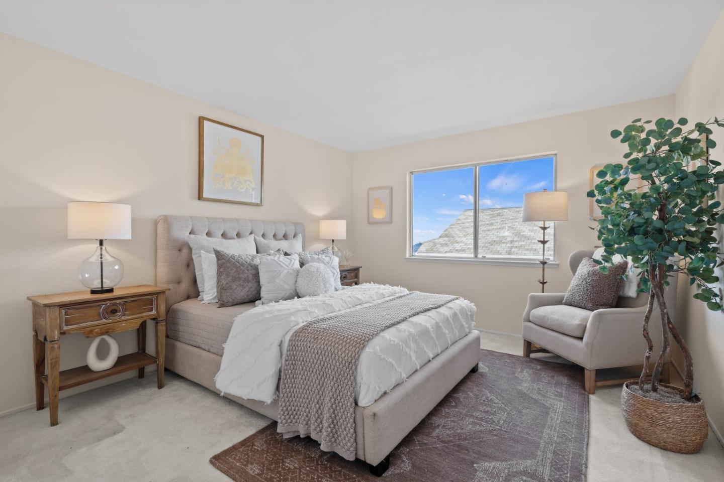 1250 Tuolumne Road Millbrae, CA 94030 - Photo 26 of 56 a bedroom with a bed and a couch