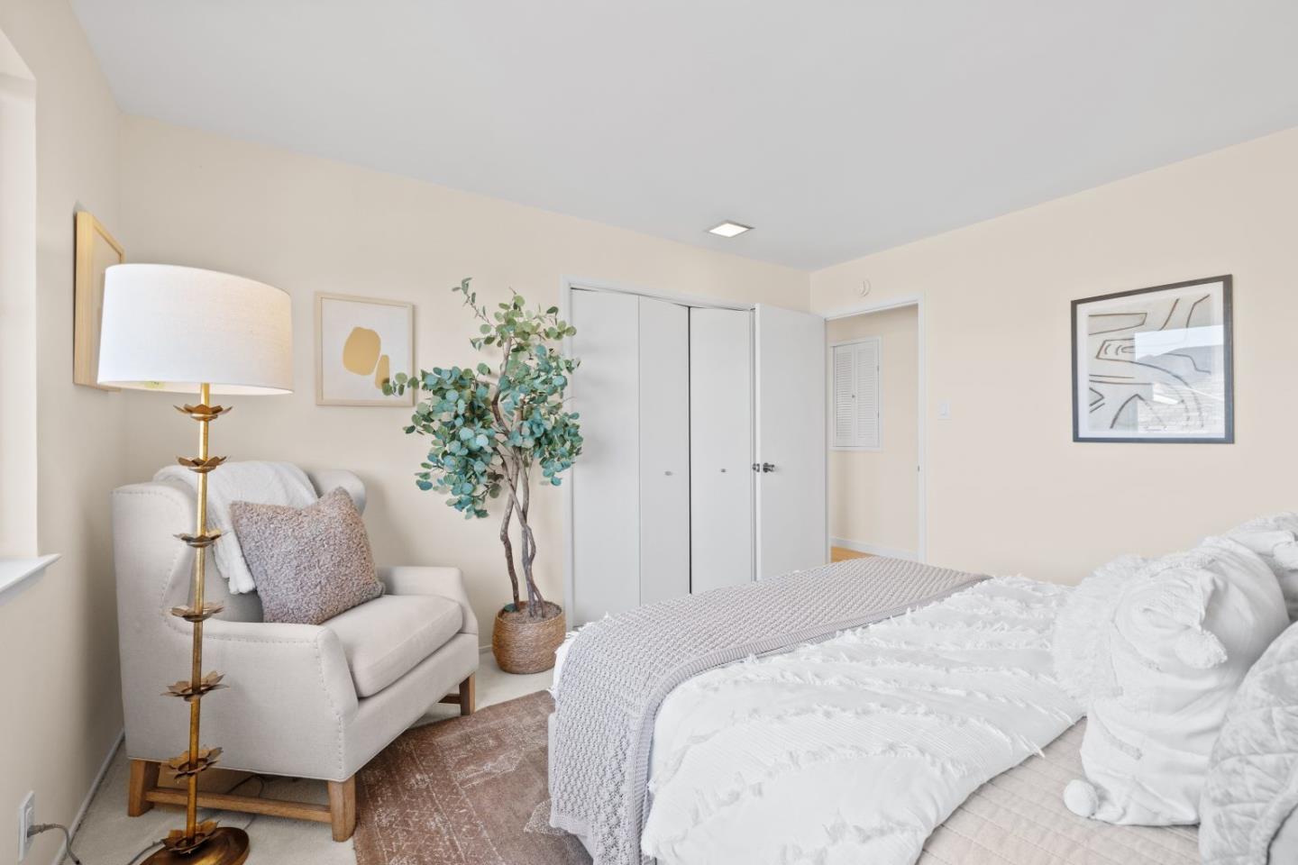 1250 Tuolumne Road Millbrae, CA 94030 - Photo 27 of 56 a bedroom with a bed and a couch