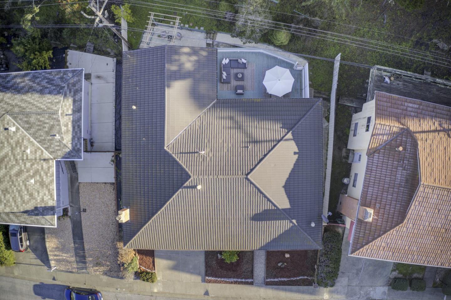 1250 Tuolumne Road Millbrae, CA 94030 - Photo 53 of 56 an aerial view of a house with a space and balcony