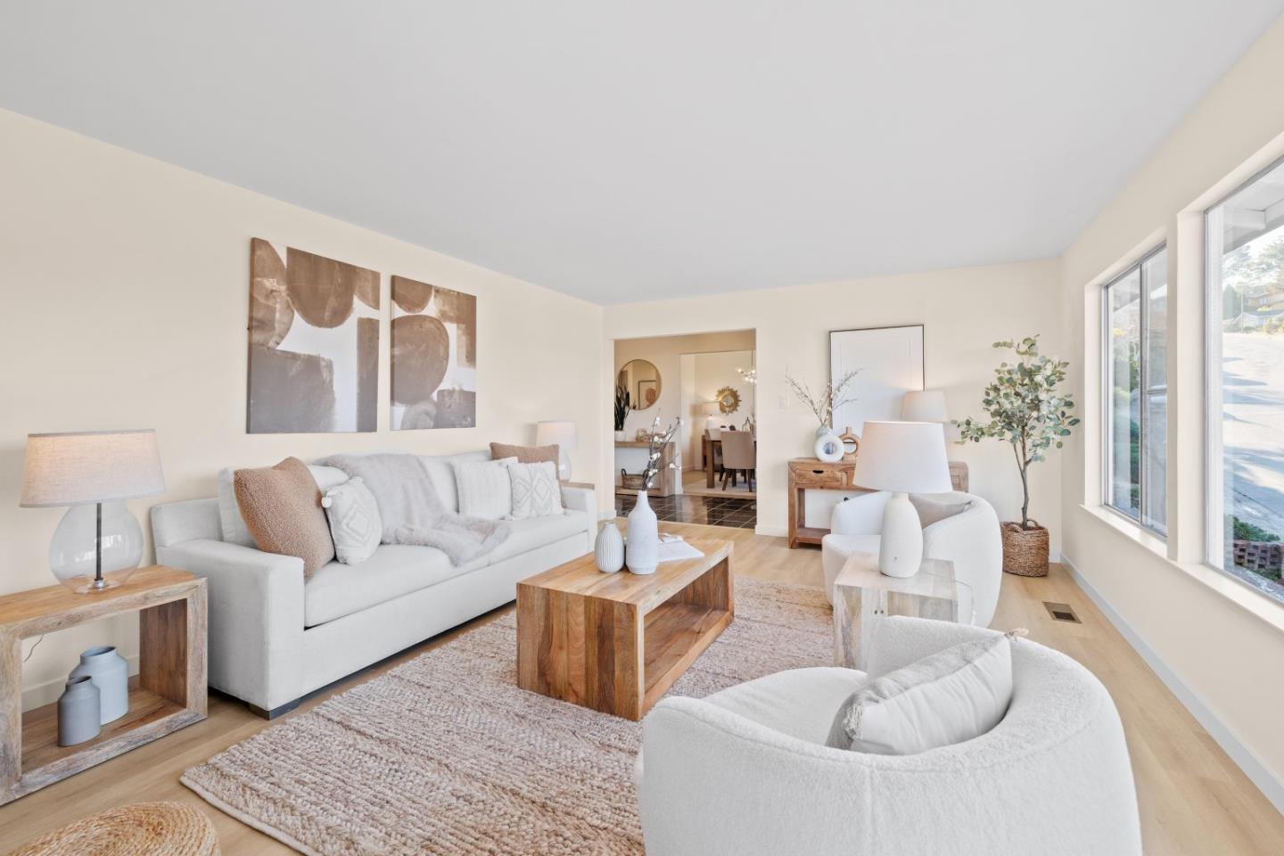 1250 Tuolumne Road Millbrae, CA 94030 - Photo 6 of 56 a living room with furniture and a large window