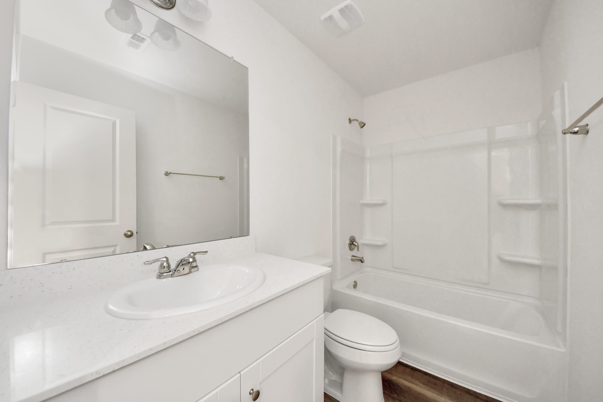 10303 Rose Mar Drive, Unit A Rosharon, TX 77583 - Photo 27 of 49 a bathroom with a sink toilet tub and shower