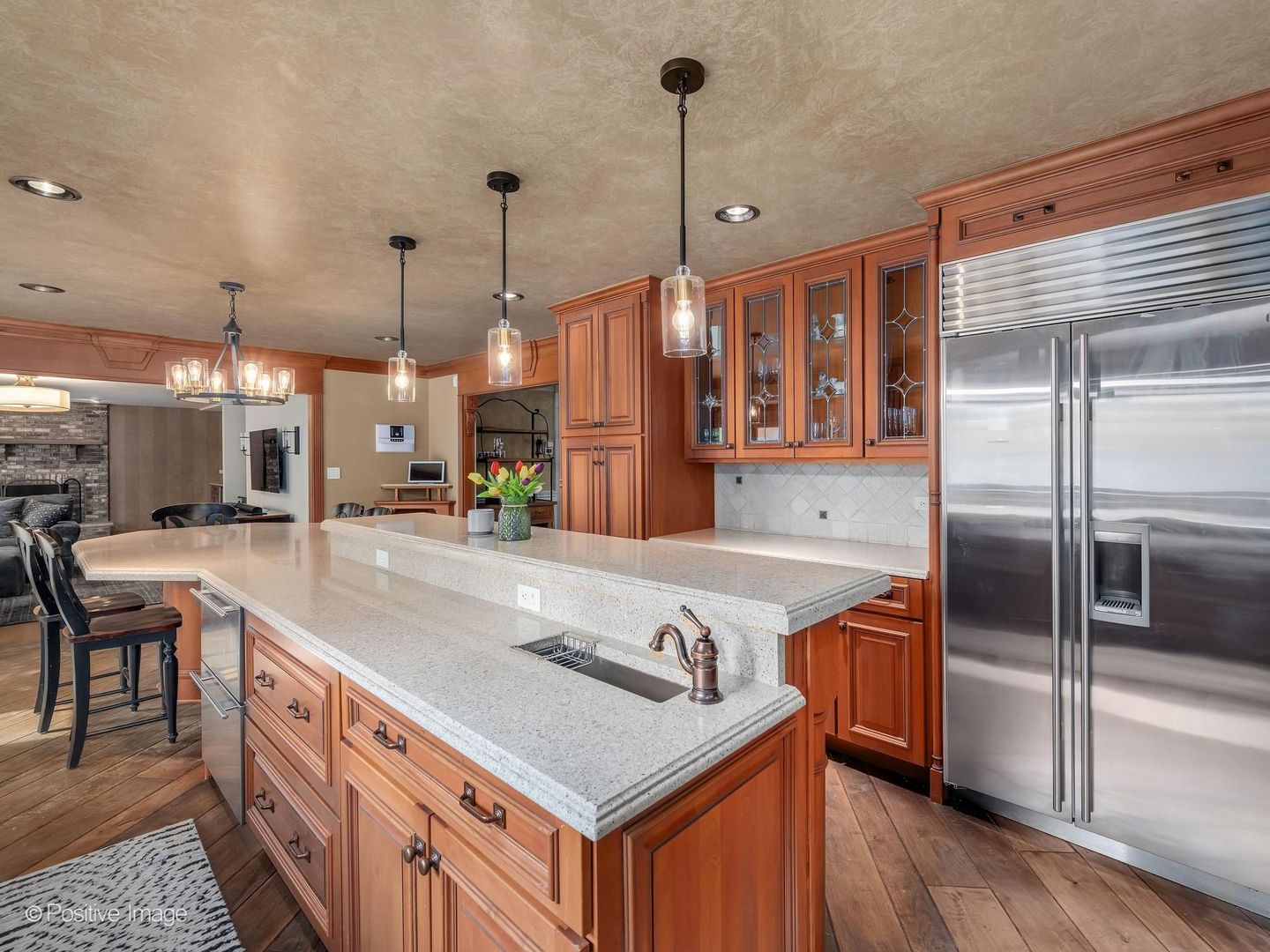 6451 Garfield Ridge Court Burr Ridge, IL 60527 - Photo 11 of 28 a kitchen with stainless steel appliances granite countertop a sink a oven and a refrigerator