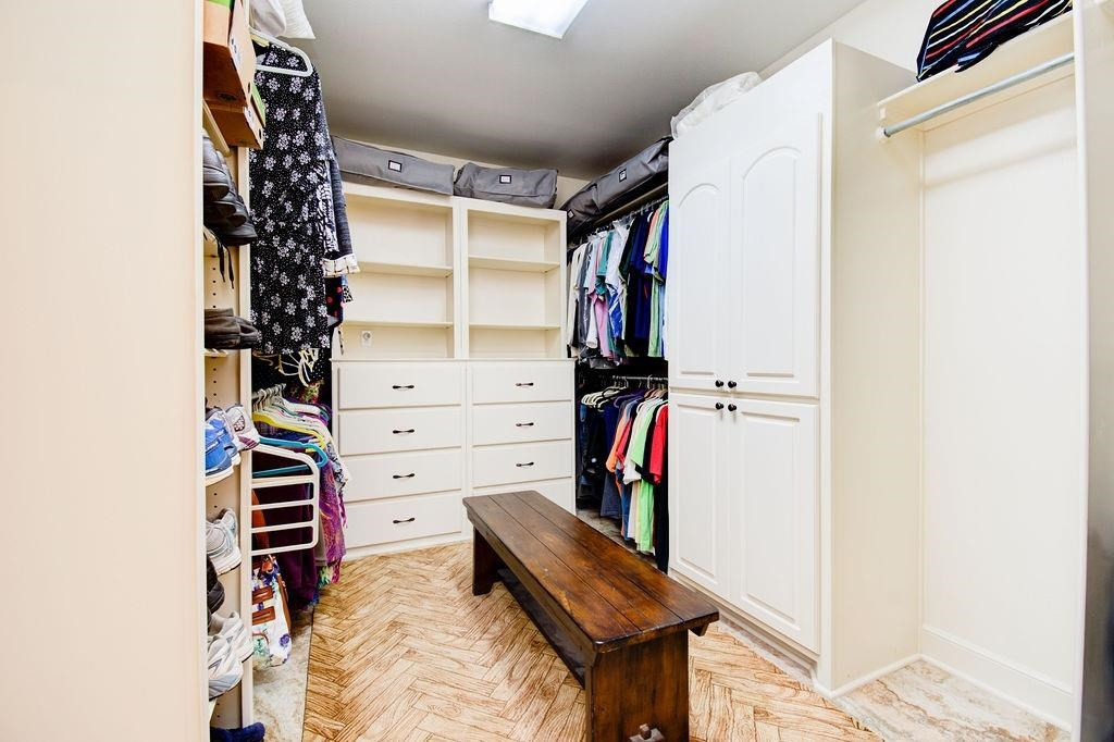 6506 15th Drive Lubbock, TX 79416 - Photo 24 of 42 a view of walk in closet with clothes and shoes