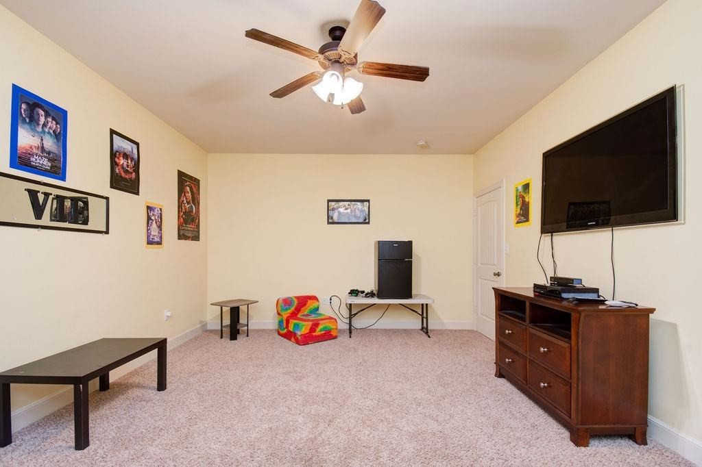 6506 15th Drive Lubbock, TX 79416 - Photo 35 of 42 a view of a livingroom with workspace and a flat screen tv